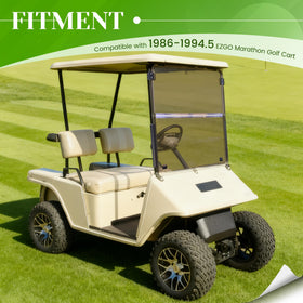HECASA folding hinge windshield design maintains a clear view when adjusted.