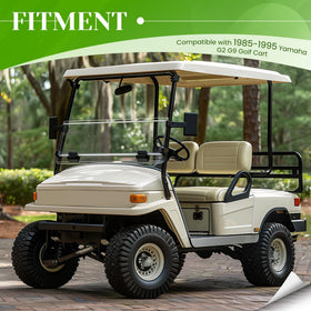 HECASA folding windshield closed position protects cab from rain and debris.
