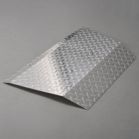 Front view shows shield ready to absorb light impacts on course.