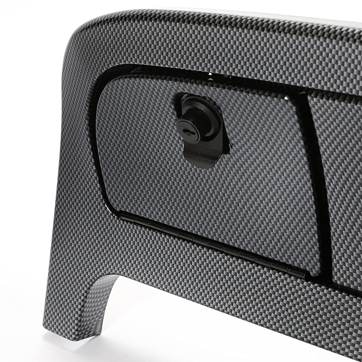 HECASA carbon fiber texture adds bold, unique appearance