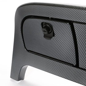 HECASA carbon fiber texture adds bold, unique appearance