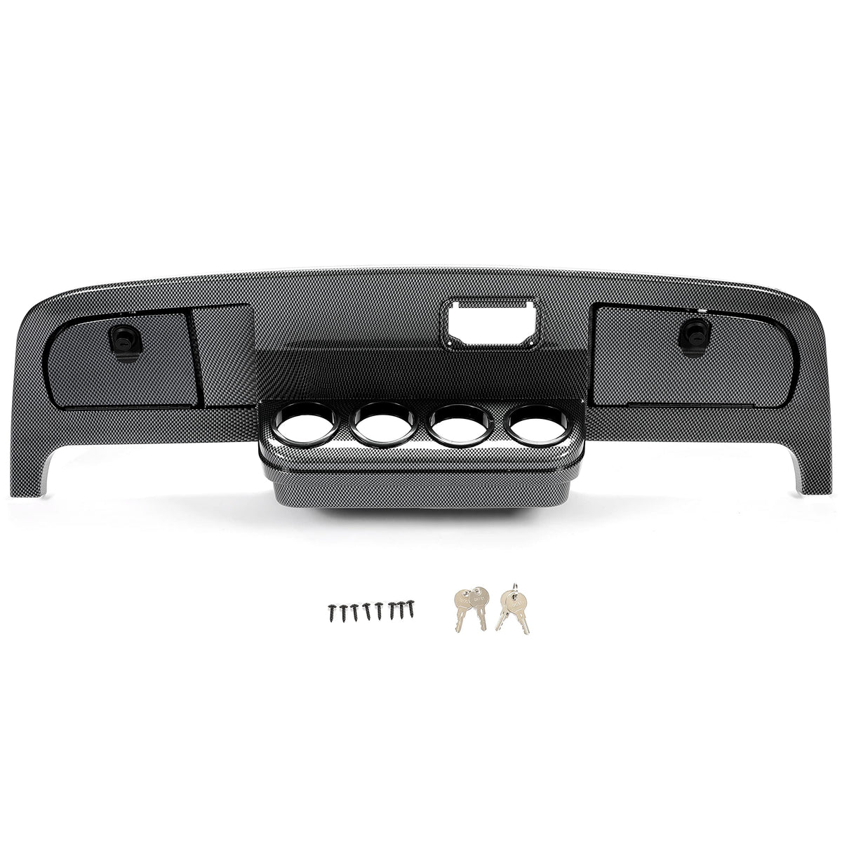 HECASA dash with four cup holders keeps drinks stable on the course
