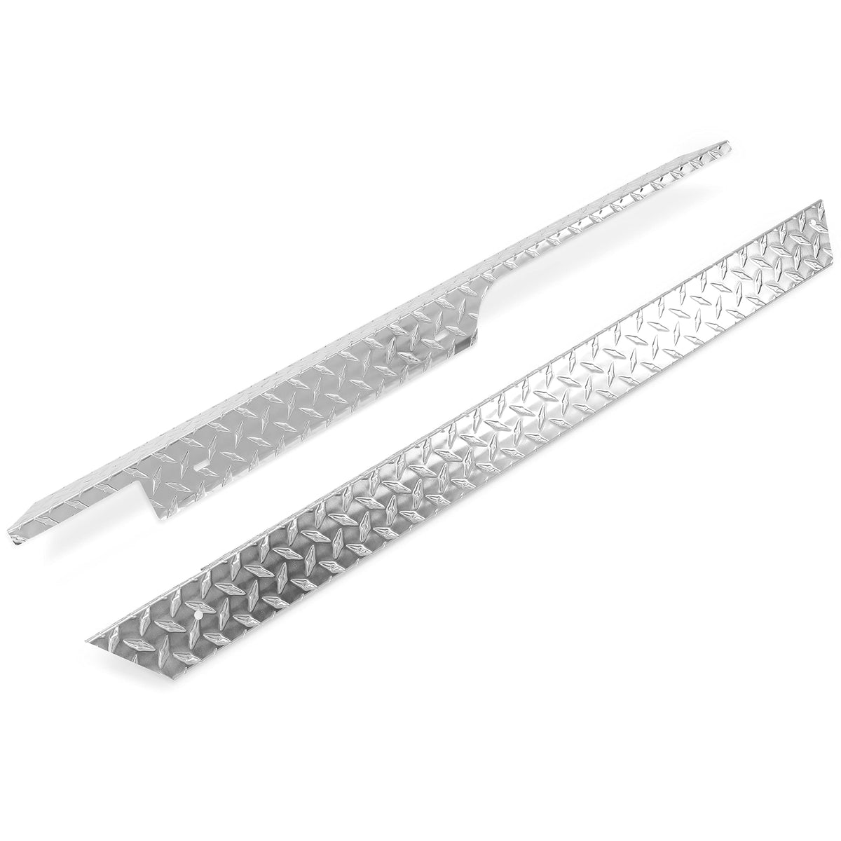 HECASA rocker panel left side with silvery aluminium finish protects EZGO TXT from debris