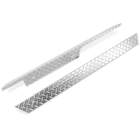 HECASA rocker panel left side with silvery aluminium finish protects EZGO TXT from debris