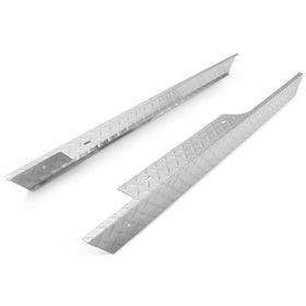 HECASA rocker panel right side in silvery aluminium shields cart from rocks