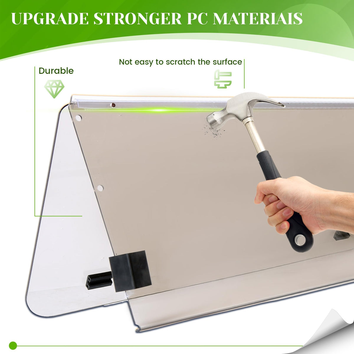 HECASA durable acrylic windscreen designed for outdoor use