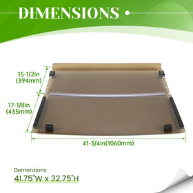 HECASA weather-ready windscreen suits golf cart use in any season.