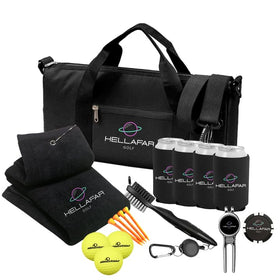 HELLAFAR GOLF PAR Pack tees ready for course use