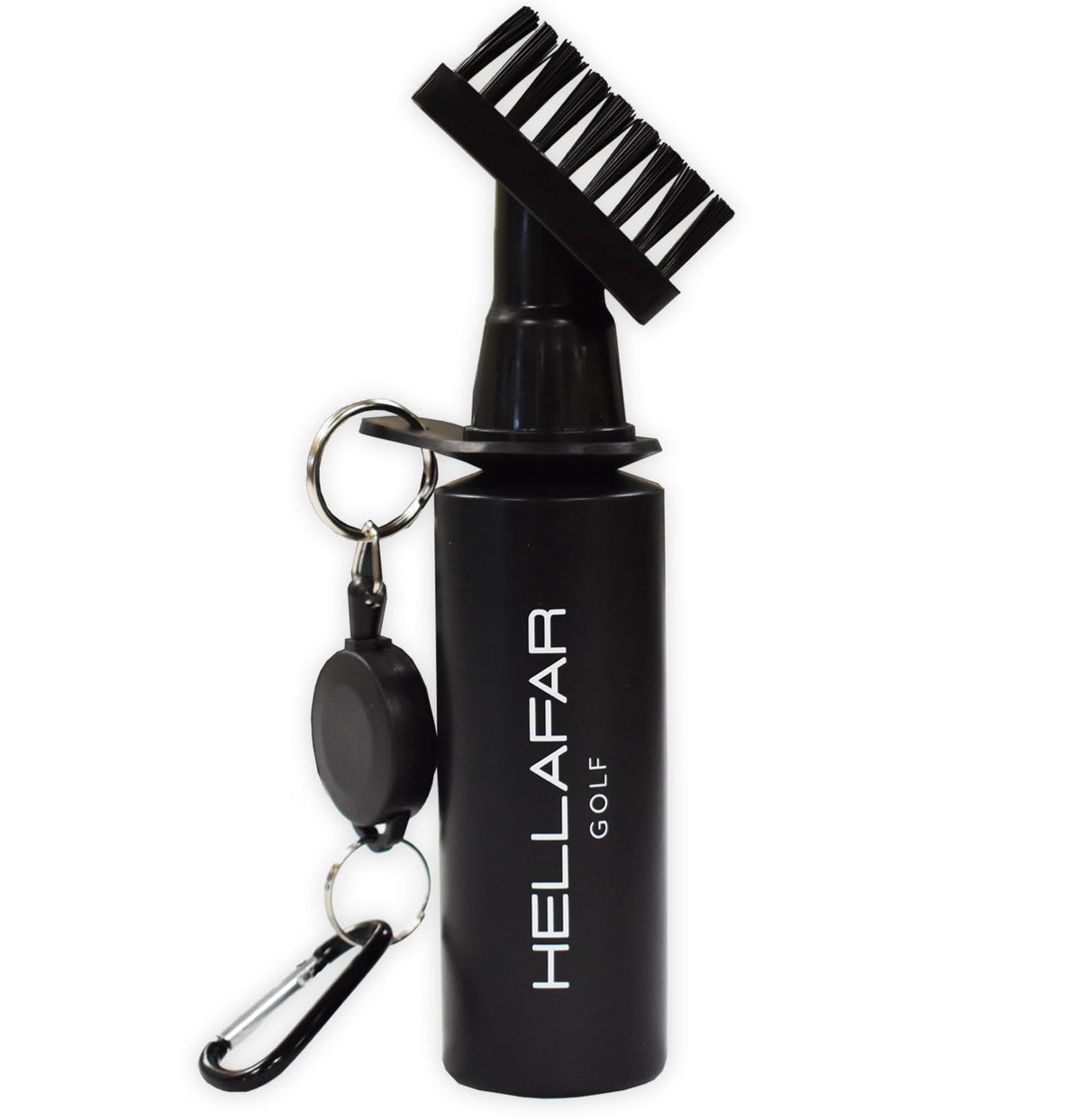 HELLAFAR GOLF water brush cleans grooves with water for debris removal
