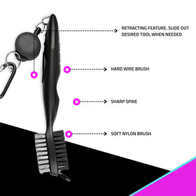 Hellafar Golf retractable cord and carabiner for hands-free access