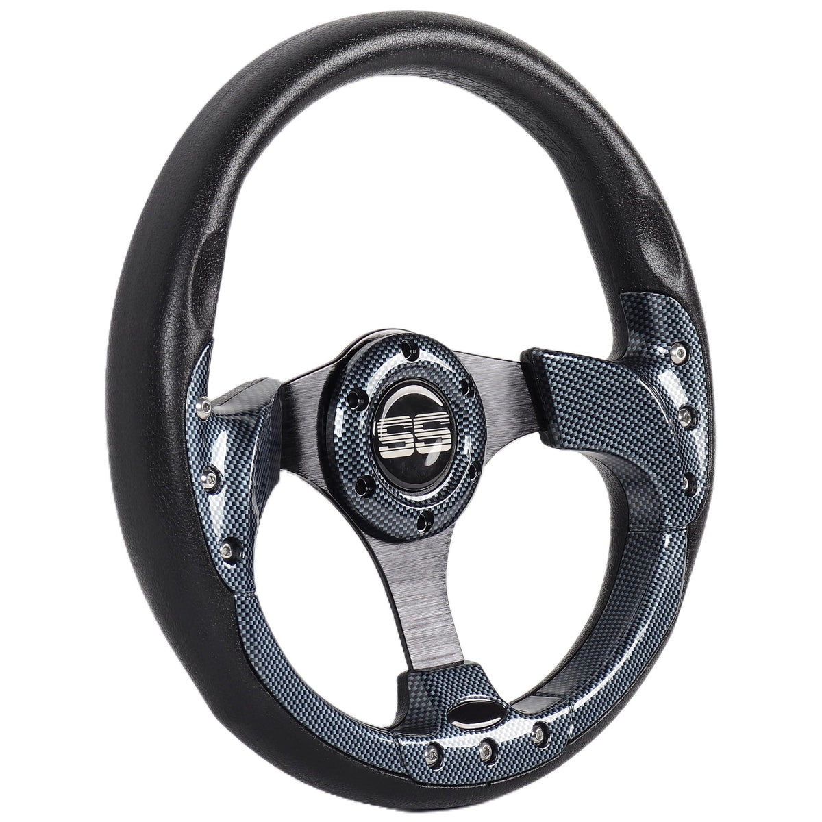 HENKOOLA textured surface steering wheel provides smooth touch and grip.