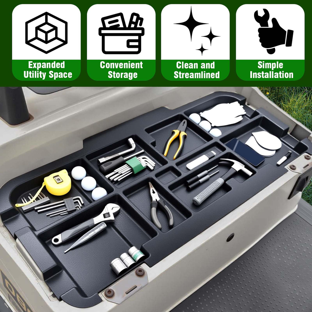 HEOHOU ABS storage tray construction highlights durable material for daily use