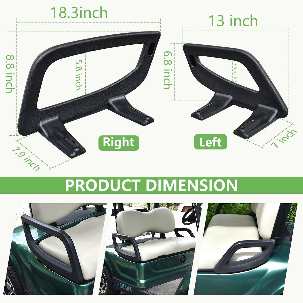 HEOHOU left side hip restraint mounted for safer turns.