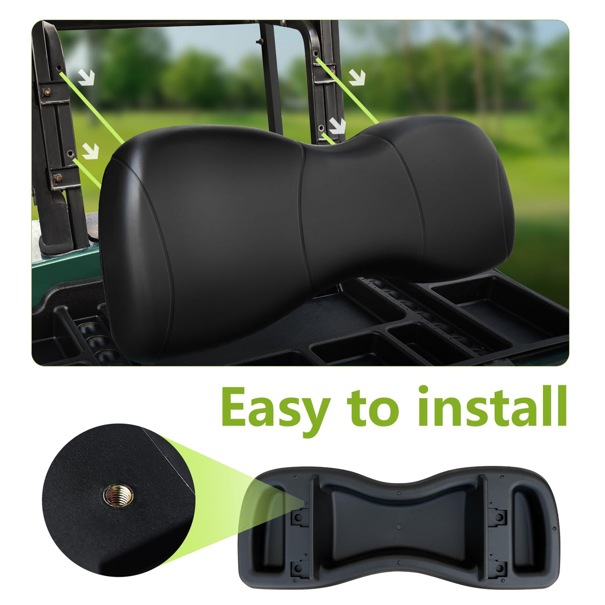 HEOHOU back-rest cushion kit includes screws for fast Yamaha G29 installation