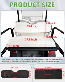 HEOHOU back seat cushion dimensions help verify a precise fit