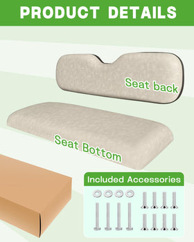HEOHOU Club Car Precedent cushions improve seating comfort and durability
