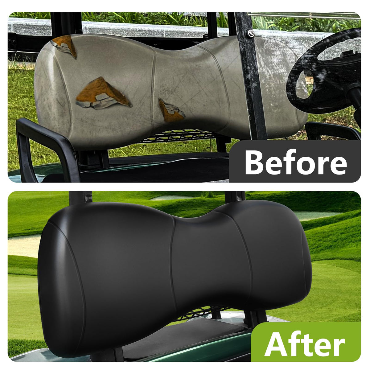 HEOHOU durable black back cushion for Yamaha G29 maintains look after wet days