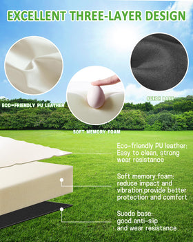 Waterproof fabric on cushions keeps stains easy to wipe