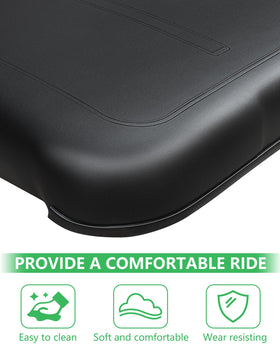 HEOHOU EZGO front seat bottom cushion in black with predrilled holes for easy installation