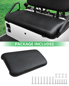 HEOHOU EZGO front seat bottom cushion in black highlighting dimensions and fit