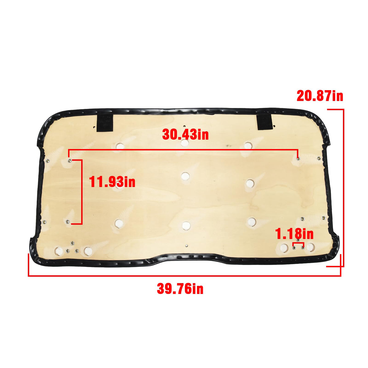Predrilled holes and exact dimensions fit EZGO RXV precisely.