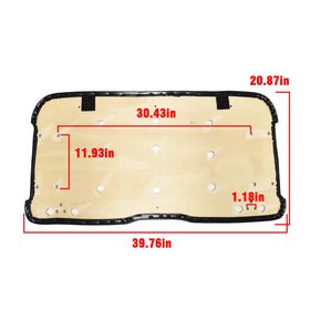 Predrilled holes and exact dimensions fit EZGO RXV precisely.