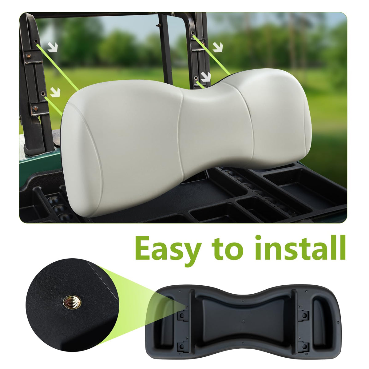 HEOHOU back rest cushion installation demo on Yamaha G29/Drive