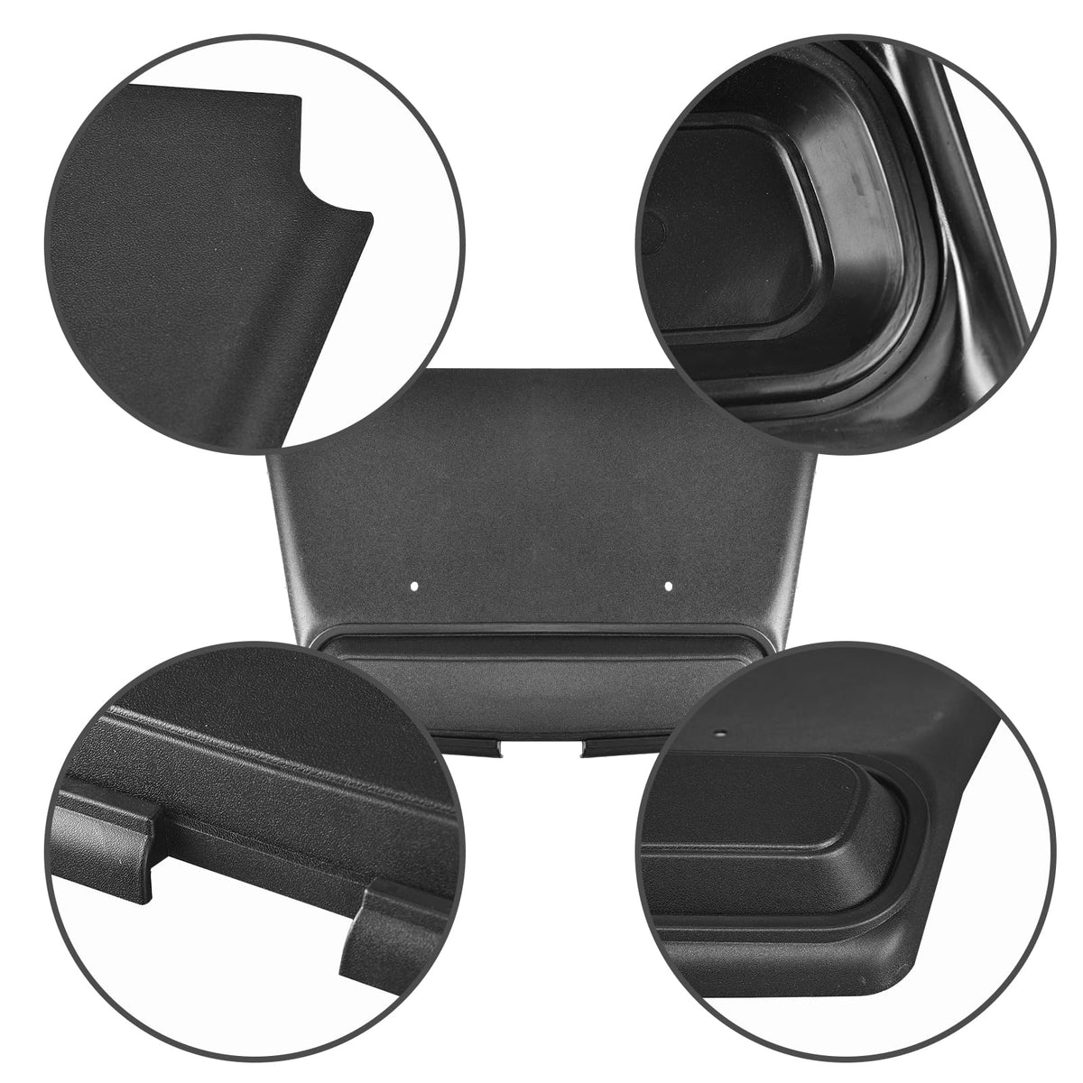 HEOHOU durable plastic shield guards the vehicle’s nose against debris.