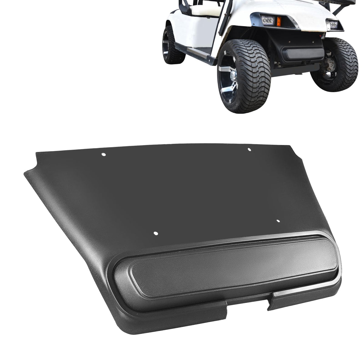 HEOHOU EZGO TXT front shield protecting suspension during rugged rides.