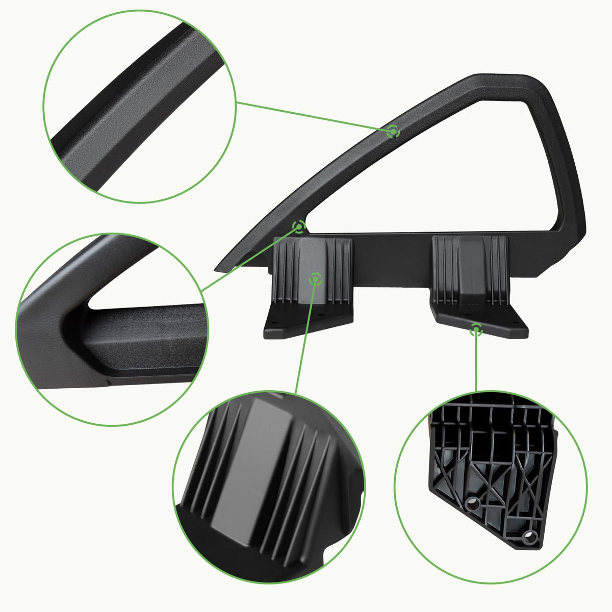 HEOHOU left-replacement arm rest hip restraint for Club Car DS matches OEM design