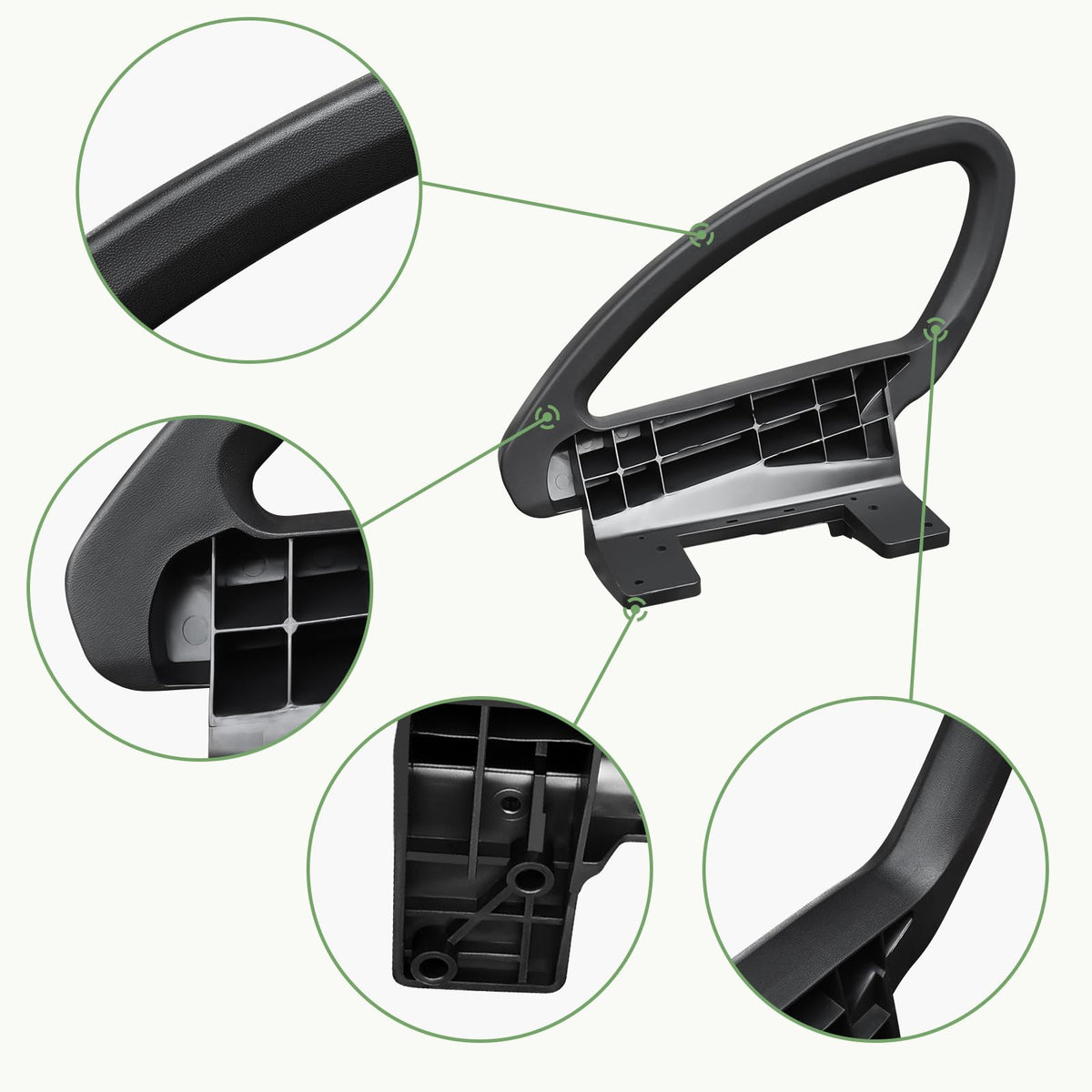 HEOHOU arm rest includes hardware for hassle-free installation