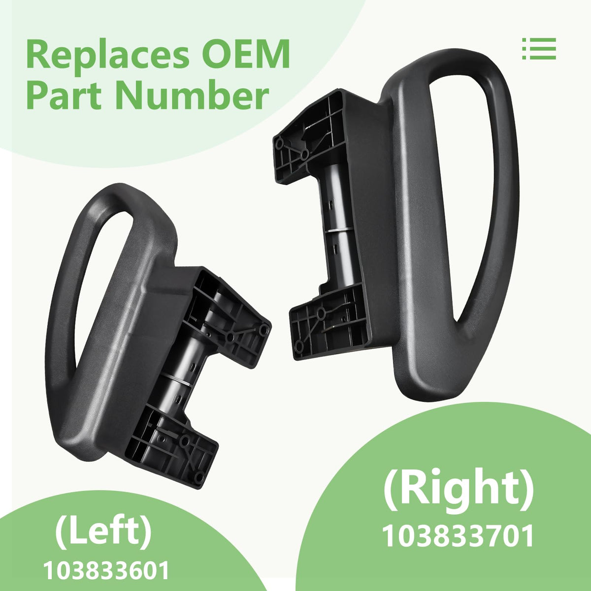 HEOHOU arm rest for Club Car Precedent passenger side adds balance during turns