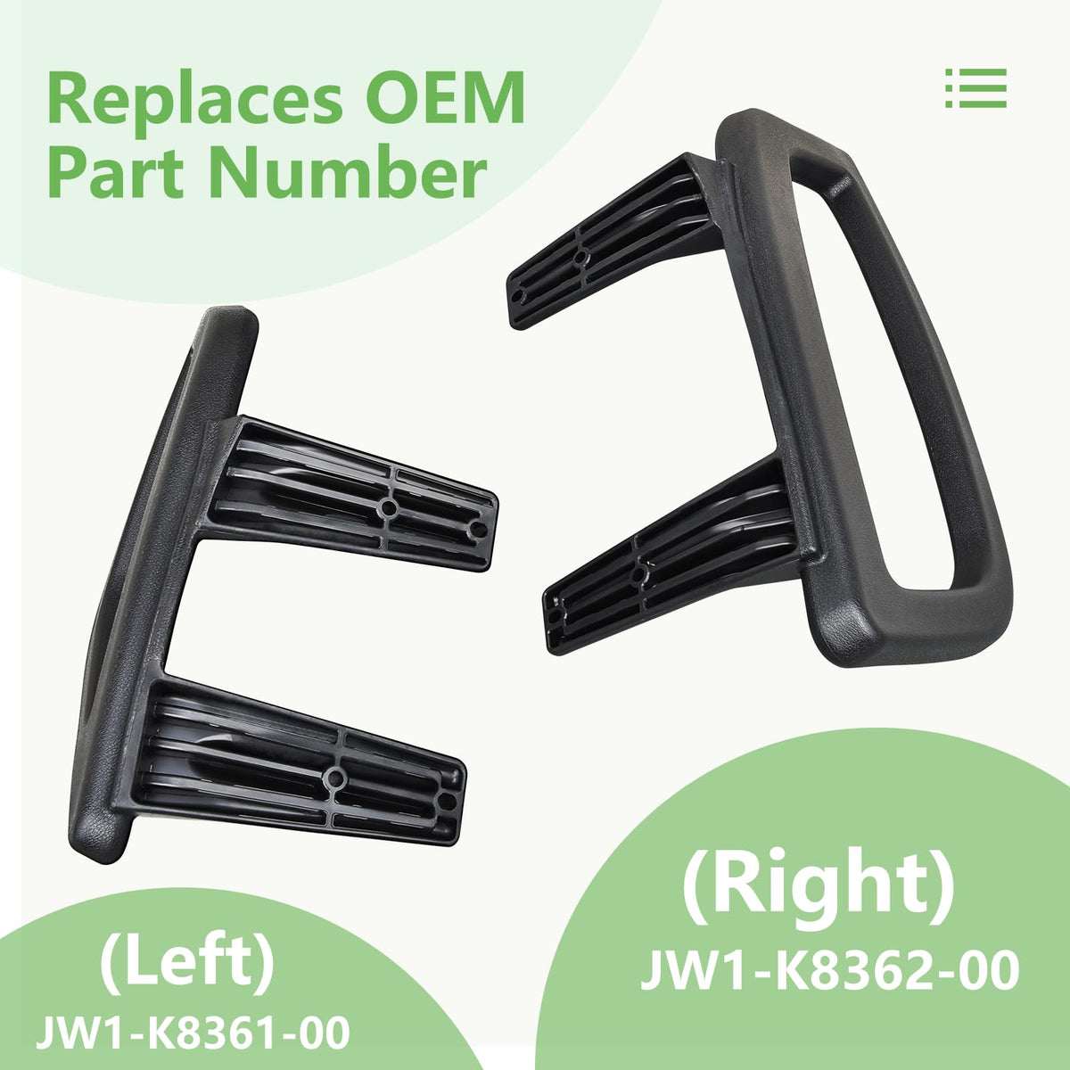 HEOHOU arm rest right side hip restraint on Yamaha G29 enhances stability.