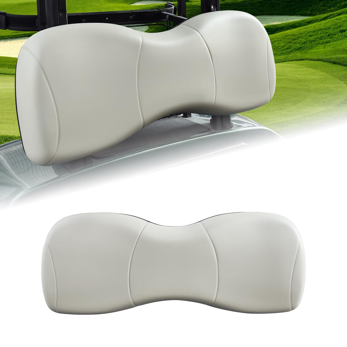 HEOHOU golf cart front seat back rest cushion for Yamaha G29 drives comfort in Stone Gray