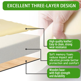 HEOHOU foam and wood core detail for smoother ride.
