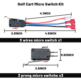 HEOHOU 3-prong micro switches set enabling reliable forward/reverse switching