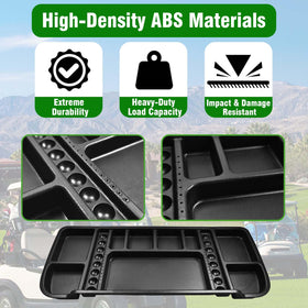HEOHOU durable ABS underseat tray for reliable daily golf cart use.