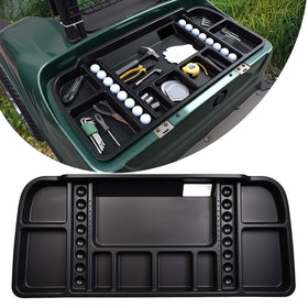 HEOHOU underseat tray for Yamaha G29 – front view showing compact storage.