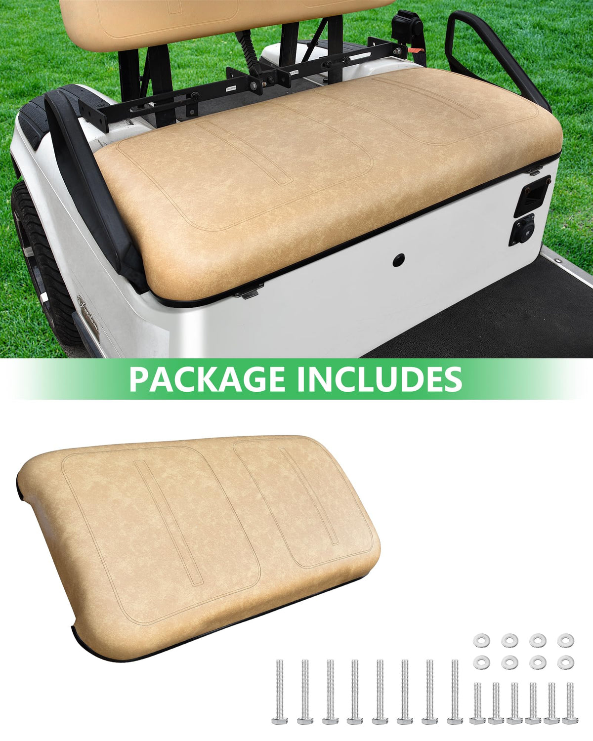 HEOHOU hardware kit included for quick front-seat bottom replacement