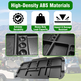 HEOHOU storage tray with multiple compartments keeps items secure during rides