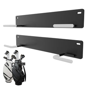Herbert-fty 2Pack Golf Bag Wall Mount Rack front view showing space-saving design