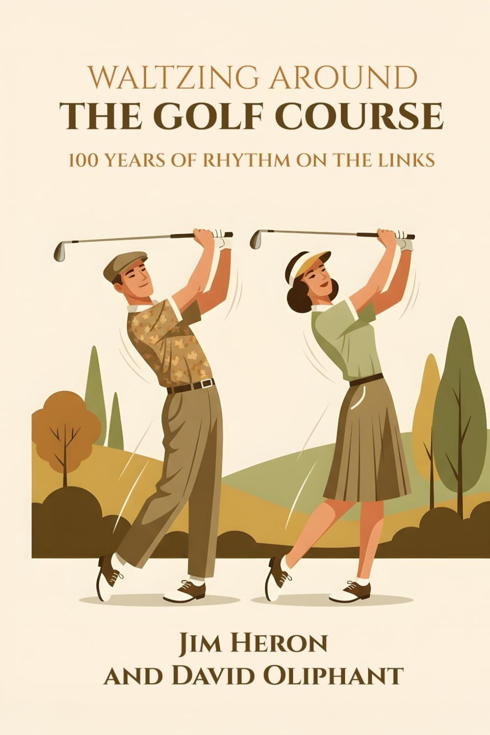 Heron/Oliphant method grip and stance in action for on-course rhythm and feel.