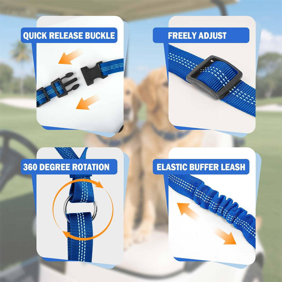 Hezaosth easy-to-use setup lets you secure your dog quickly before the ride.