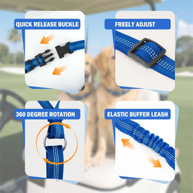 Hezaosth easy-to-use setup lets you secure your dog quickly before the ride.