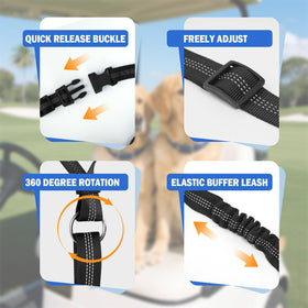 Hezaosth easy clip to collar for quick attachment