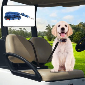 Hezaosth golf cart dog seat belt attached to seat keeps dogs secure during rides