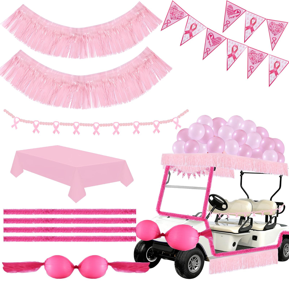HFYZZ breast cancer awareness flag banner boosts event visibility.