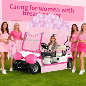 HFYZZ golf cart decoration kit makes outdoor route displays easy.