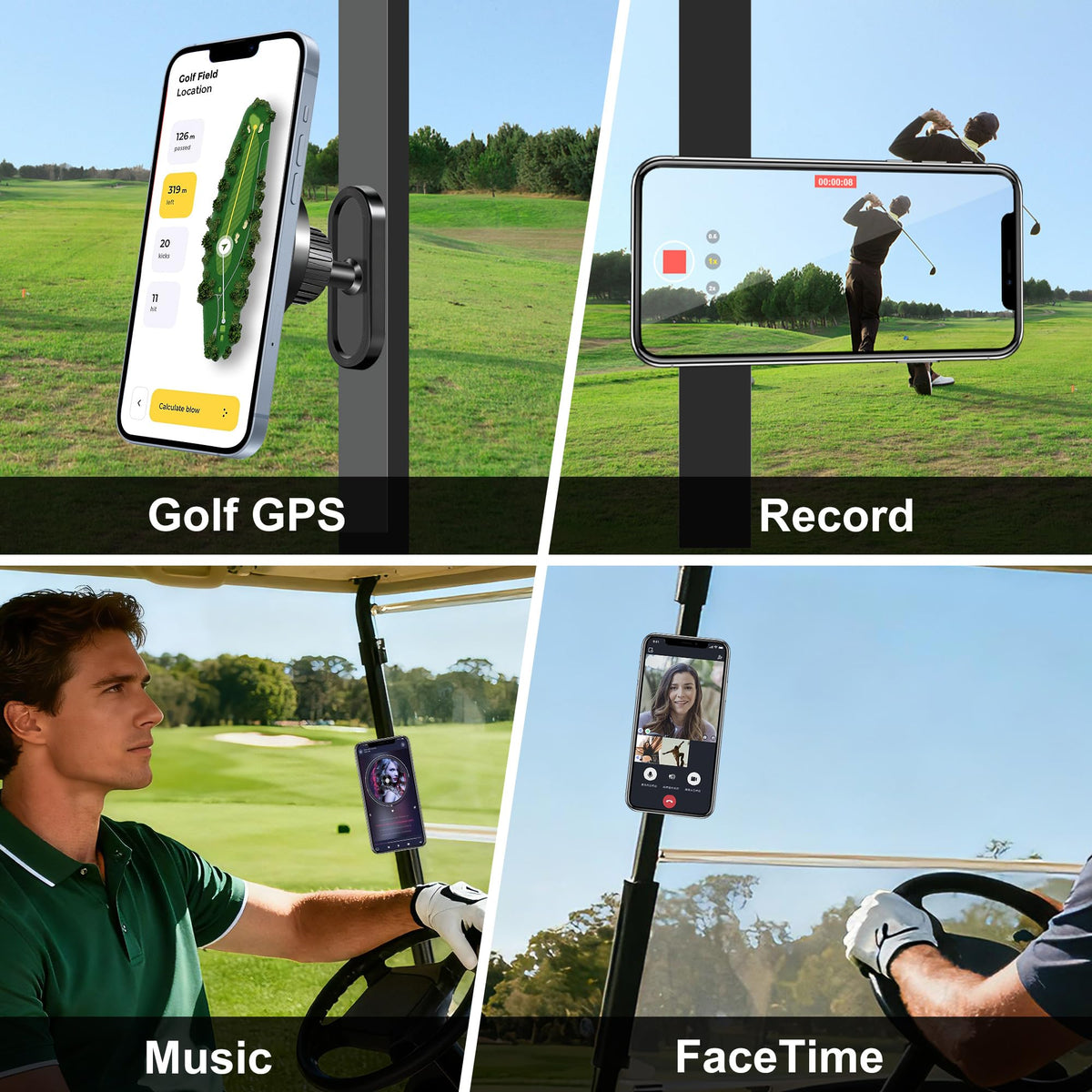 Sleek, gift-ready HGJMMX golf mount design for golfers.