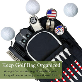 HGNUTAY golf ball bag showing 25 ball capacity for on course use
